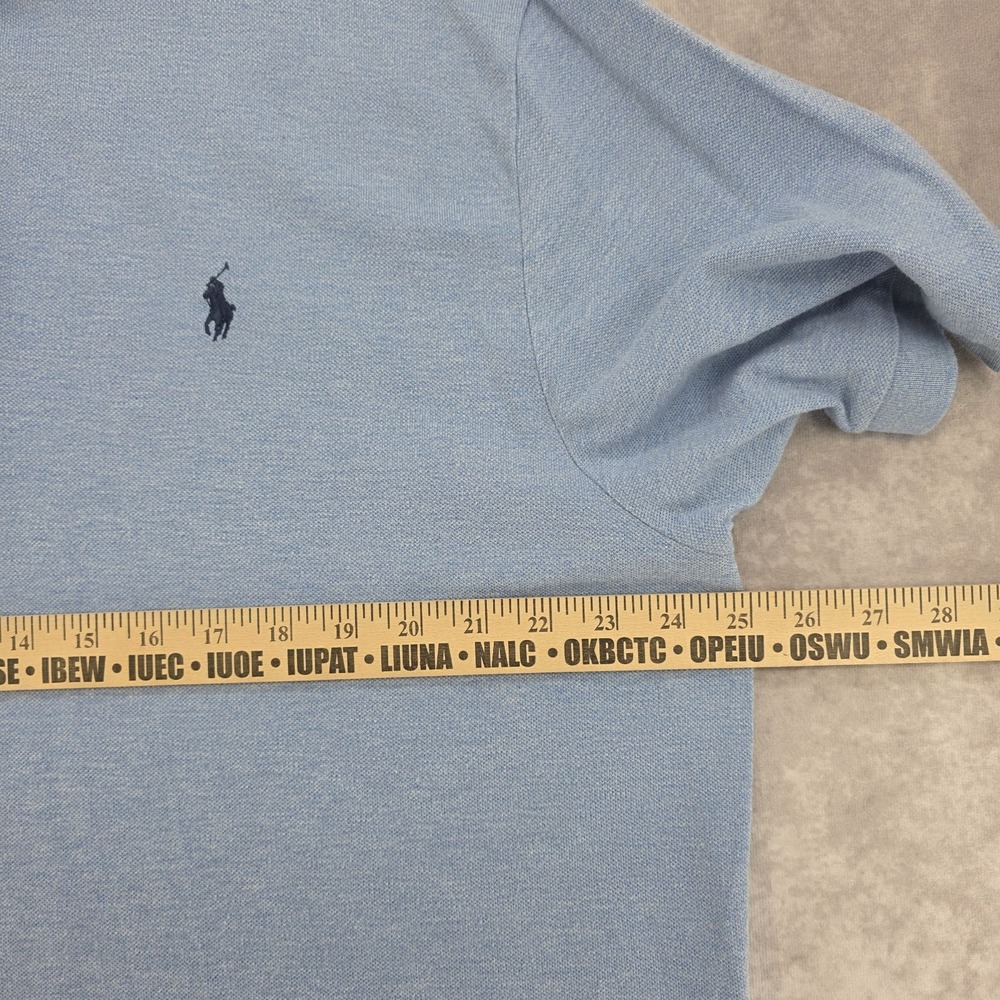 Polo Ralph Lauren Men's XXL Short Sleeve Polo Shirt Classic Fit Blue Pony Cotton - Picture 7 of 8
